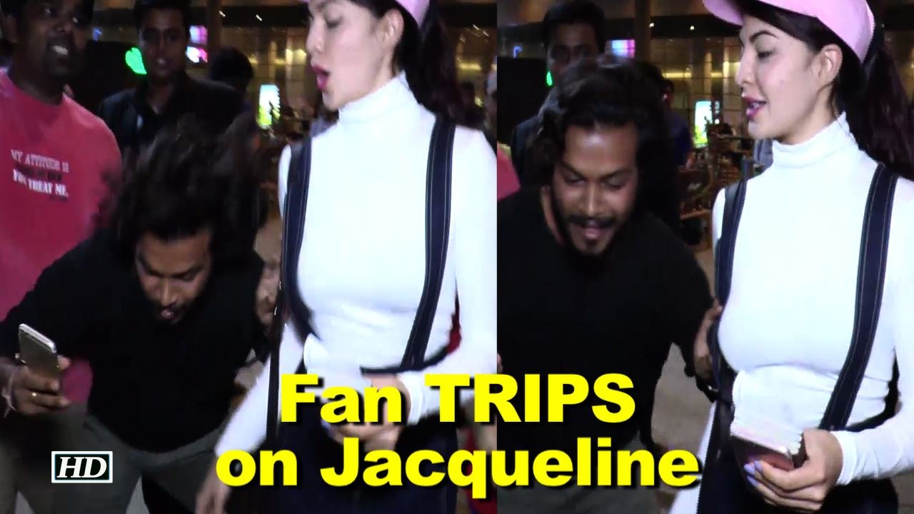 Fan TRIPS on Jacqueline at the airport