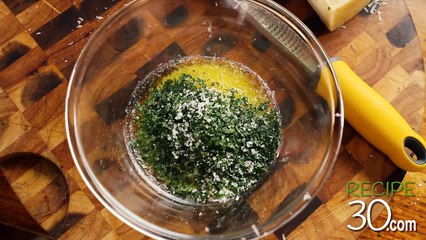 Recipe30 - Sweet Potato Parmesan Bakes, with garlic and  parsley.