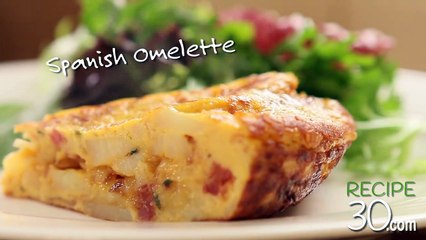 Recipe30 - Spanish Omelette with pops of fried chorizo...