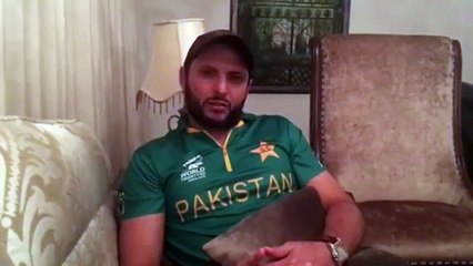 Shahid Afridi Message for Pakistani Nation