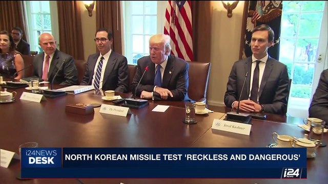 i24NEWS DESK | North Korean missile test 'reckless and dangerous' | Saturday, July 29th 2017