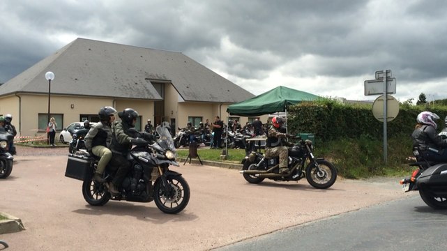 Normandie. Rassemblement de Harley en hommage aux combattants