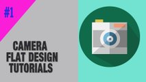 Camera Flat Icon Design Tutorials | UI/UX Design | Adobe Photoshop CS6