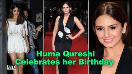 Dressed in BLACK Huma Qureshi Celebrates her Birthday