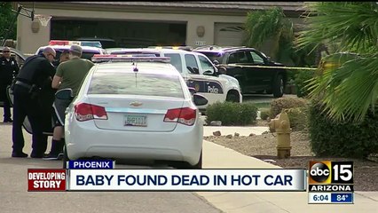 Baby found dead in hot car in Phoenix
