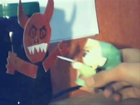 The legend of zelda paper link vs ganon