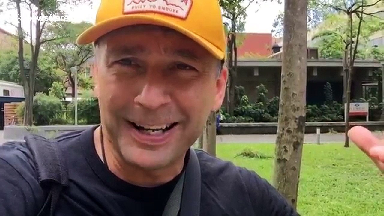 Aftermath of typhoon Nesat in Taipei, Taiwan