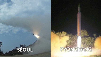 Les deux Corées s'affrontent par images d'essais de missiles interposées