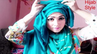 Side Layered Hijab Tutorial for Party Wear and hijab style
