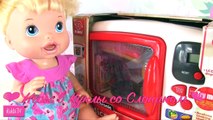 Pupsik juguete muñeca elayf abrir un nuevo horno de microondas hoy Yaroslav con muñecas