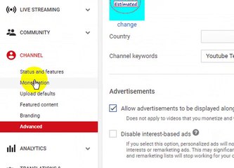 How to Add Youtube Channel keywords