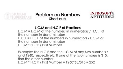 Episode 31 - Quantitative Aptitude Shortcut methods - Infrosoft Graduate School of Aptitude