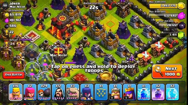 Clash of Clans - Defenseless Champion #17 Chugging Along