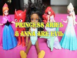 PRINCESS ARIEL & ANNA ARE EVIL OWLETTE BARBIE CHELSEA CLUB ELSA DISNEY FROZEN Toys BABY Videos, LITTLE MERMAID, PIXAR ,