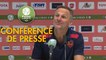 Conférence de presse Valenciennes FC - Gazélec FC Ajaccio (1-1) : Faruk HADZIBEGIC (VAFC) - Albert CARTIER (GFCA) - 2017/2018