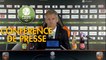 Conférence de presse FC Lorient - Quevilly-Rouen Métropole (1-1) : Mickaël LANDREAU (FCL) - Emmanuel DA COSTA (QRM) - 2017/2018