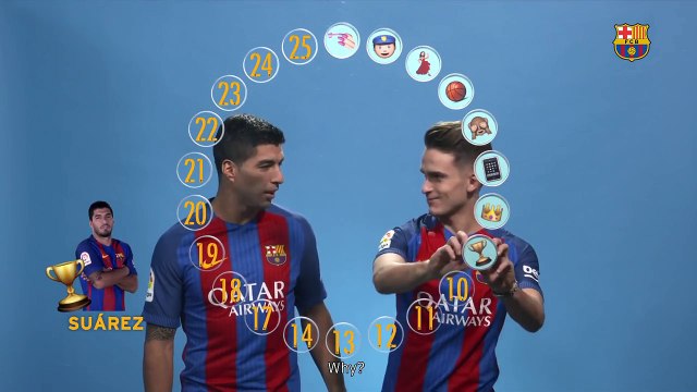 BARÇA EMOJIS: Luis Suárez & Denis Suárez
