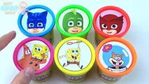 Сups Stacking Toys Play Doh Clay My Talking Tom Pj Masks Disney Learn Colors for Children