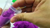 DIY How To Make Colors Kinetic Sand Popsicles Ice Cream Umbrella - Learn Colors for Kids C