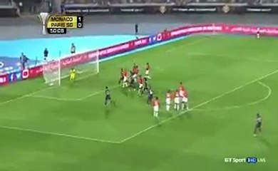 Bijou de Dani Alvès sur coup franc Monaco PSG !