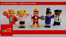 Lets Play 2017 Jollibee Jolly Kiddie Meal Dress Up & Work Toy Set Complete New