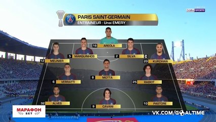 Monaco 1-2 PSG - les Buts et Résumé - 29.07.2017