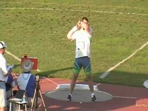 Athlé lancer poids Cantwell 22,91m mordu