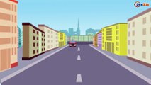 Coche de Policía y Camión de Bomberos - Carros infantiles -  Dibujos animados de COCHES