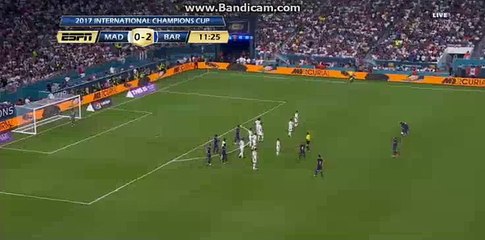 Luis Suarez Missed 100 % Chance HD - Real Madric 0-2 Barcelona 30.07.2017