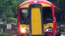 GX Electrostar 387-222 slouching past Preston Park Station, 28th July 2017