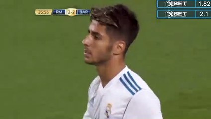 But Asensio Real Madrid 2-2 Barcelone 29.07.2017