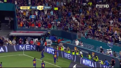Gerard Pique Goal - Real Madrid vs Barcelona 2-3  30.07.2017 (HD)