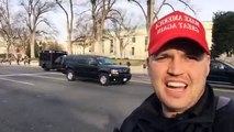 Frontline America FB Live: DC Trump Inauguration Trip 2017 Trump Motorcade before the Concert