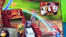 Disney Planes Fire and Rescue Toys Fire at Fusel Lodge Track Set Playset Launcher Dusty Bl