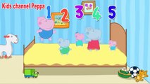 Peppa Pig Nursery Rhyme Five Little Peppa Pigs Jumping On the Bed