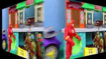 Teenage Mutant Ninja Turtles TMNT Blimp Shellraiser in Chinatown with Batman Superman and