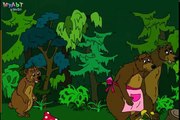 Niños para y Tres osos de dibujos animados de cuento de hadas basado en el famoso cuento de hadas de las muchachas de