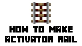 Minecraft Survival - How to Make Activator Rail