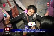 Pachacámac: mujer y dos menores mueren tras violento choque