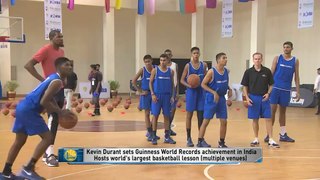 【NBA】Kevin Durant Sets Guinness World Record & Stephen Curry Takes Part in Tai Chai  2017 NBA Offseason