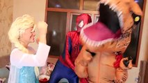 Frozen Elsa Gets Worms In Her Nose! vs Joker Worm Apple Prank Fun Superhero Kids In Real L