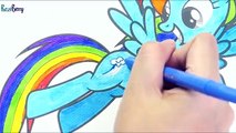 Livre coloration tiret pour enfants petit mon poney arc en ciel jouet vidéo Pages mlp art |