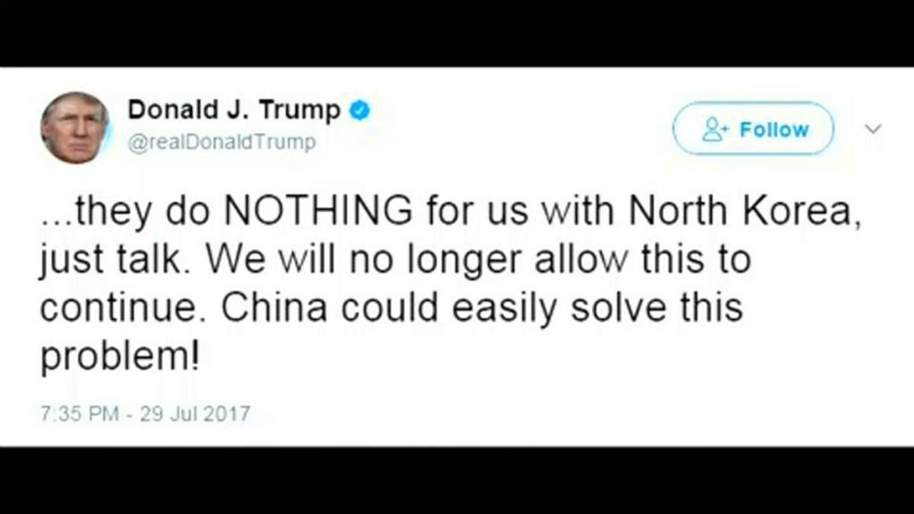 Trump twittert gegen china