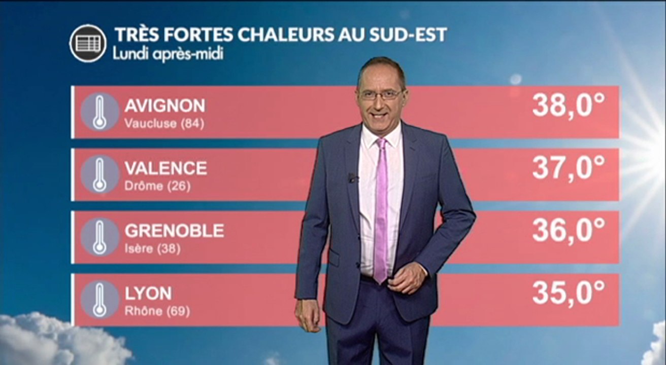 Ce lundi : début des fortes chaleurs dans le sud-est