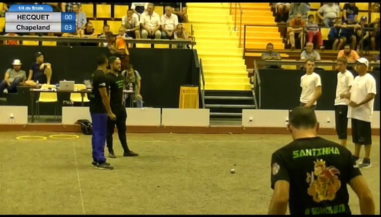 Mondial des Volcans à Clermont-Ferrand : 1/4 de finale HECQUET vs CHAPELAND