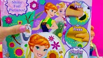 Disney Frozen Fever Queen Elsa, Princess Anna Olaf Sticker Foil Art Easy Fun Craft Playset