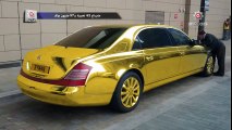 The Golden Maybach   سياره مصنوعه من الذهب