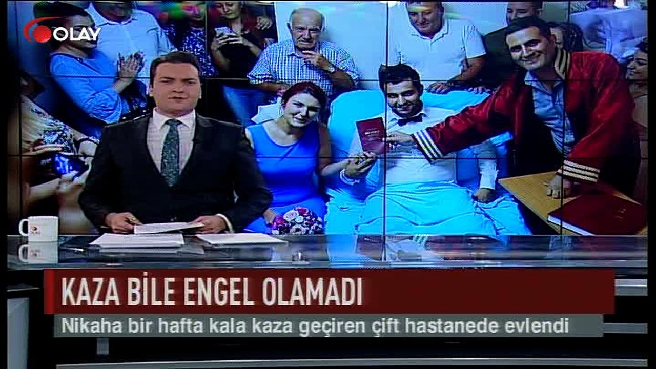 Nikahlarına kaza bile engel olamadı (Haber 31 07 2017)