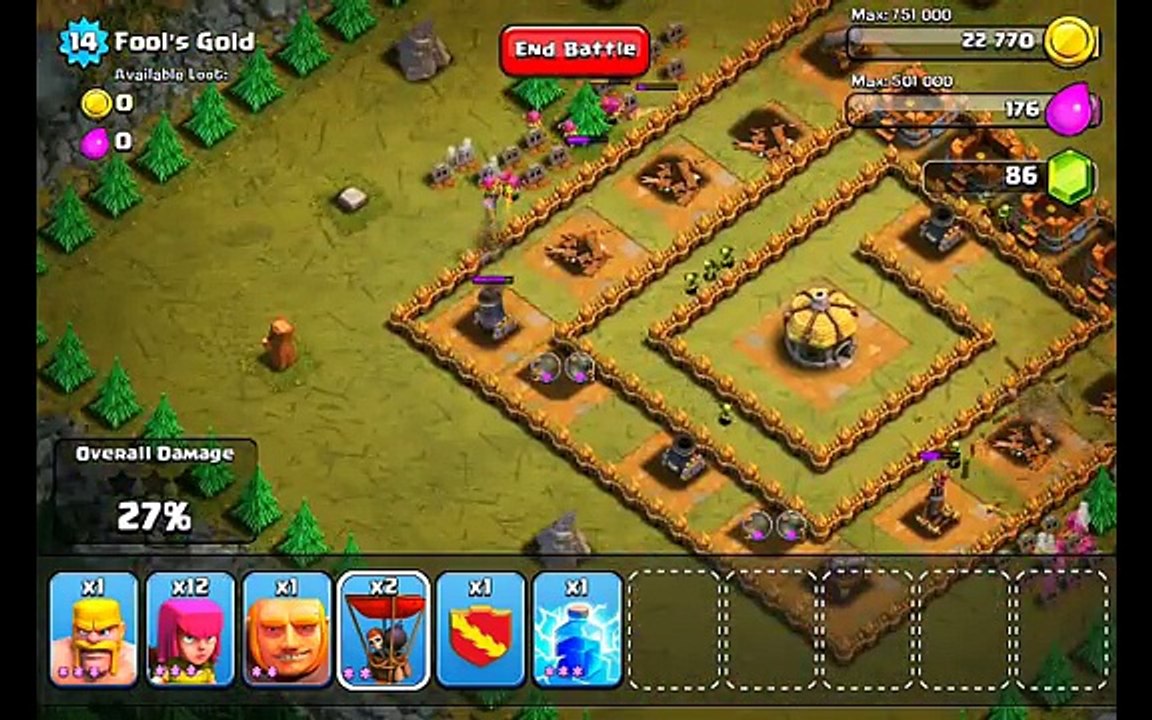 Clash of Clans Level 18 - Fools Gold