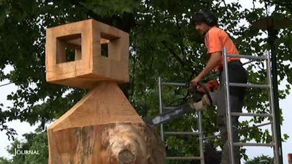 Foussais-Payré : 7e Symposium de sculpture à la tronçonneuse